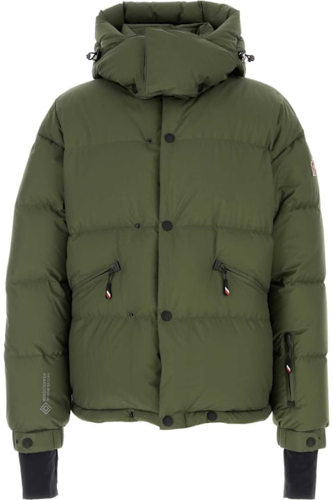 Moncler Grenoble for Men Moncler Grenoble Olive Green Nylon Coraia Down Jacket