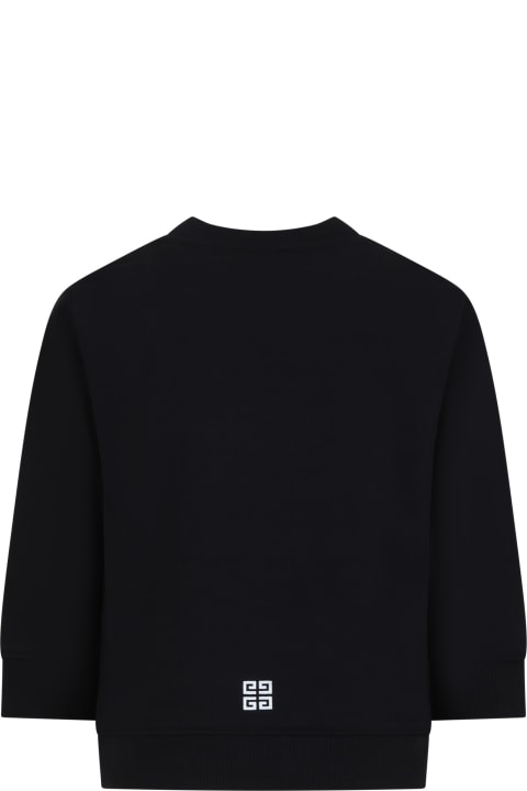 Givenchy for Kids Givenchy Black Sweatshirt For Boy With Logo