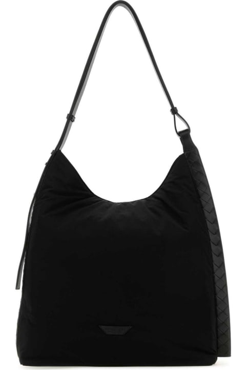 メンズ バッグ Bottega Veneta Logo Patch Shoulder Bag