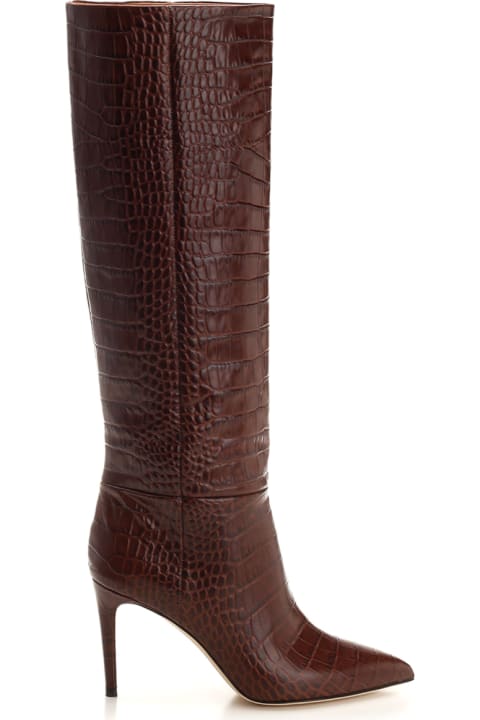 Boots for Women Paris Texas Embossed Leather Boots