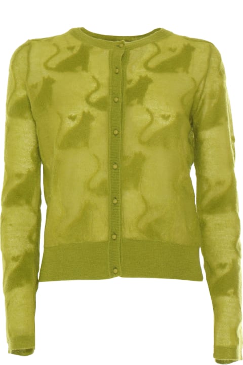 Homeware Max Mara Studio Alvaro Lime Green Cardigan