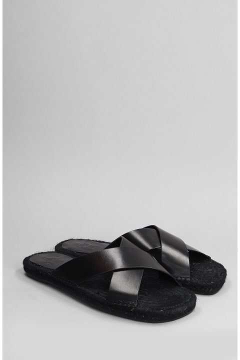 Other Shoes for Men Castañer Kevin-150 Flats In Black Leather