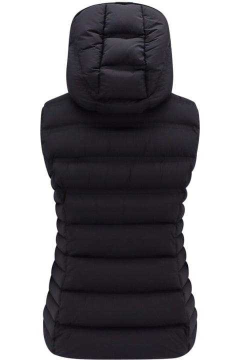 Moncler Coats & Jackets for Women Moncler Logo Patch Zip-up Gilet