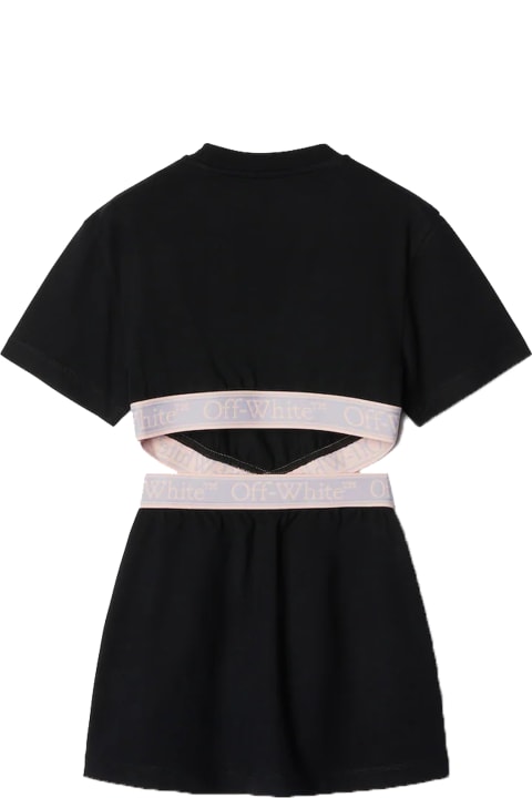 Off-White Dresses for Girls Off-White T-shirt Style Dress With Bookish Logo