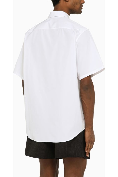 Prada Clothing for Men Prada Short-sleeved Shirt In White With Logo