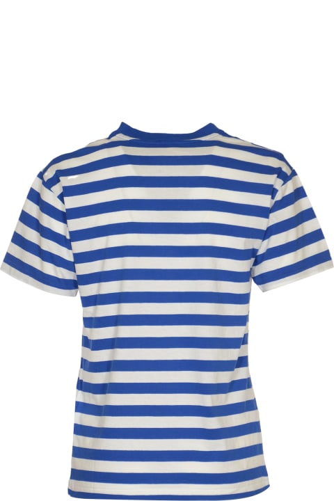 Fashion for Women Polo Ralph Lauren Stripe Logo Embroidered T-shirt