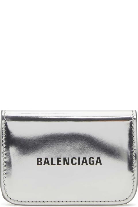 Gifts For Her for Women Balenciaga Silver Leather Wallet
