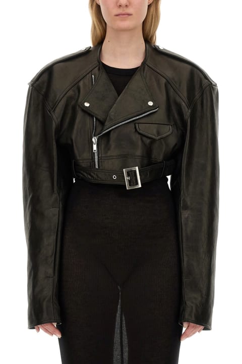 Rick Owens معاطف وجواكت لـ السيدات Rick Owens Biker Jacket