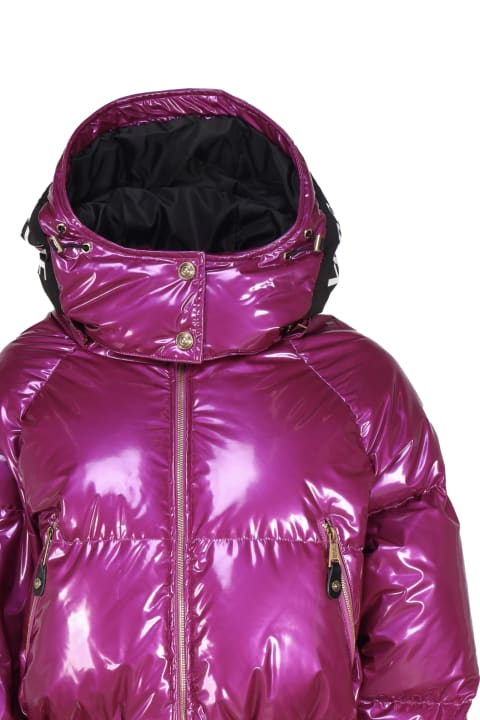 Homeware Versace Jeans Couture Vinyl Effect Padded Bomber Jacket