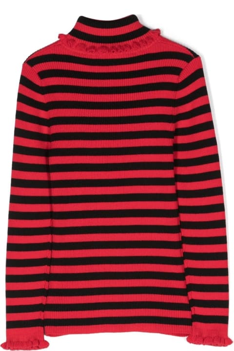 Striped Sweater With Logo