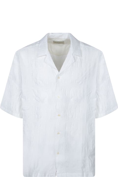 Officine Générale Clothing for Men Officine Générale White Seersucker Shirt