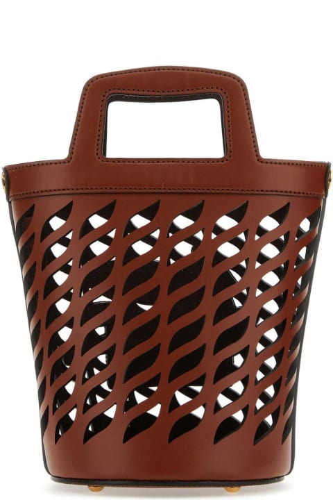 Homeware Etro Caramel Leather Bucket Bag