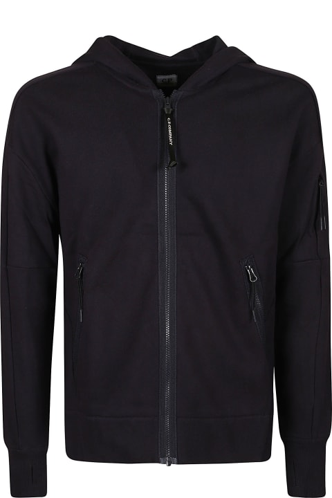 C.P. Company Coats & Jackets for Men C.P. Company Diagonal Raised Fleece Zipped Jacket