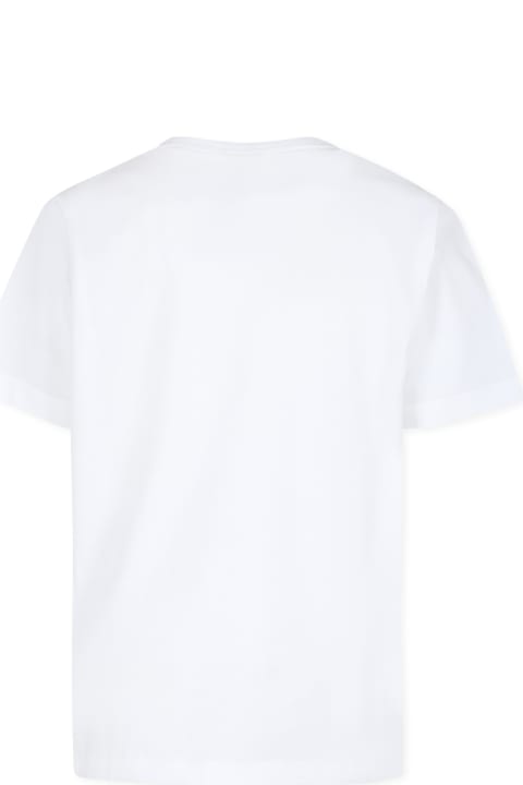 Homeware Colmar White T-shirt For Boy With Logo