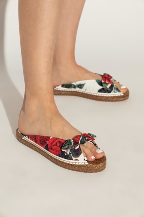 Dolce & Gabbana أحذية لـ السيدات Dolce & Gabbana Dolce & Gabbana Floral Motif Slides