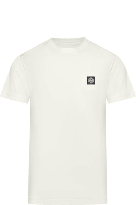 أدوات منزلية Stone Island Compass Patch Crewneck T-shirt