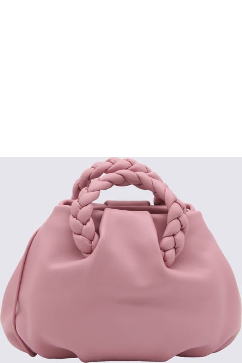 Hereu Totes for Women Hereu Pink Leather Bombon Handle Bag