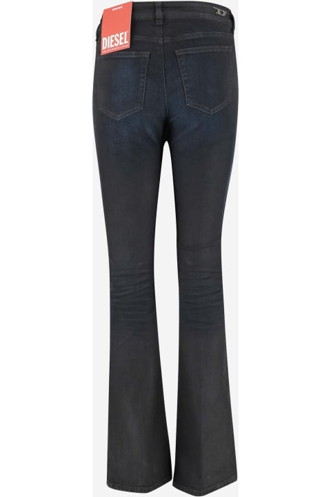 Jeans for Women Diesel Stretch Cotton Denim Flare Jeans