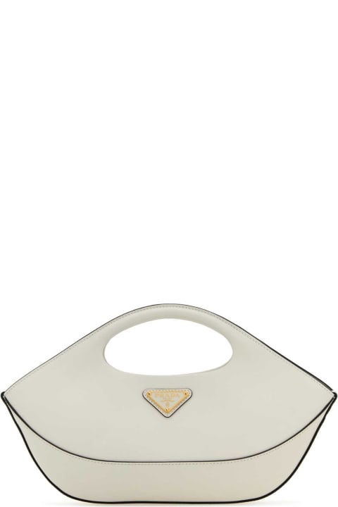 Prada Totes for Women Prada White Leather Handbag