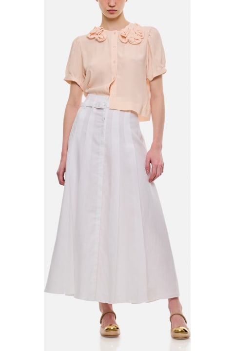 Gabriela Hearst for Women Gabriela Hearst Dugald Midi Cotton Skirt