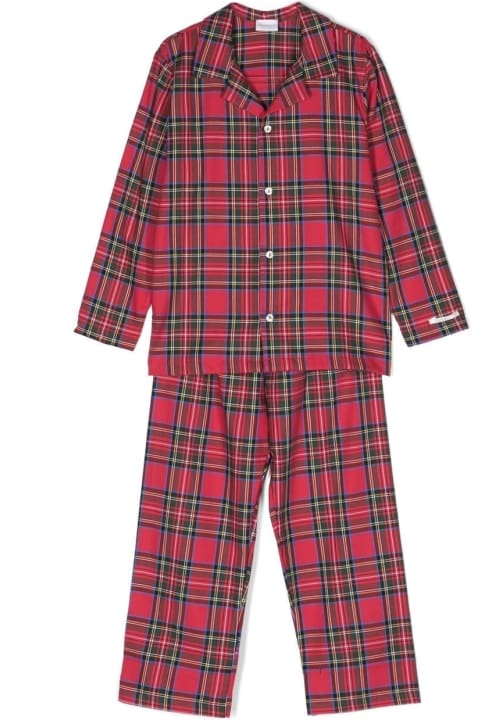 La Perla Clothing for Boys La Perla Tartan Long-sleeve Pyjamas