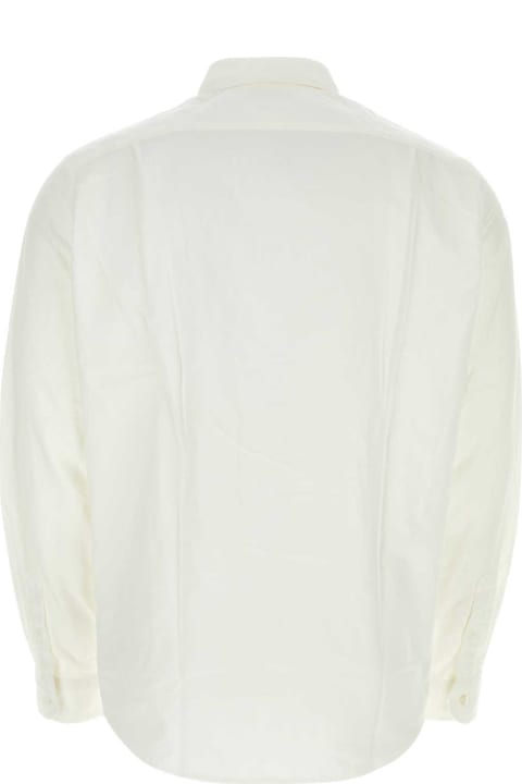 Clothing for Men Junya Watanabe White Poplin Junya Watanabe X Maison Kitsune Shirt