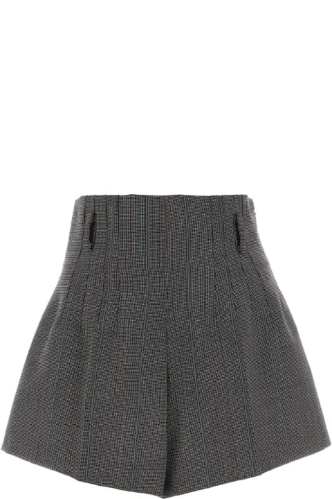 Prada Pants & Shorts for Women Prada Embroidered Wool Shorts