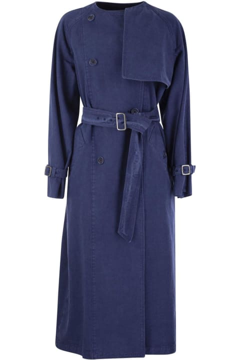Max Mara Clothing for Women Max Mara Belted Double-breasted Trench Coat
