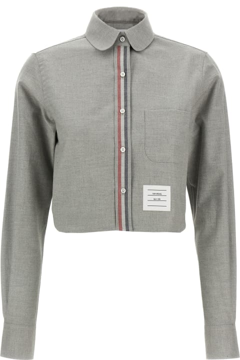 Thom Browne Topwear for Women Thom Browne 'rwb' Cropped Shirt