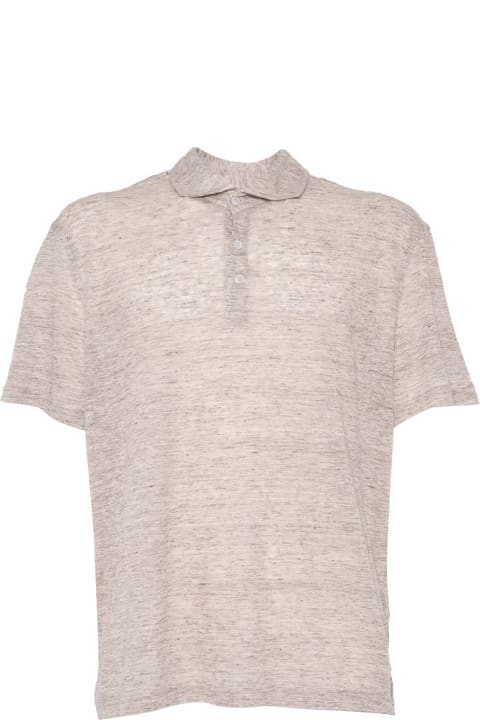 Clothing for Men Fedeli Melange Linen T-shirt