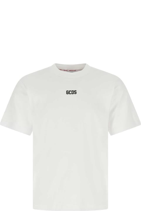 GCDS Topwear for Men GCDS White Cotton Oversize T-shirt