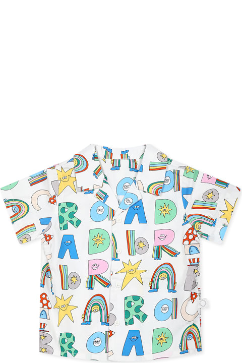 Homeware Stella McCartney Kids White Shirt For Baby Boy With Writing
