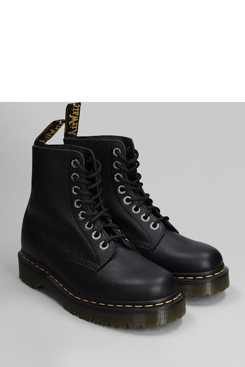 Dr. Martens 1460 Pascal Bex Combat Boots In Black Leather