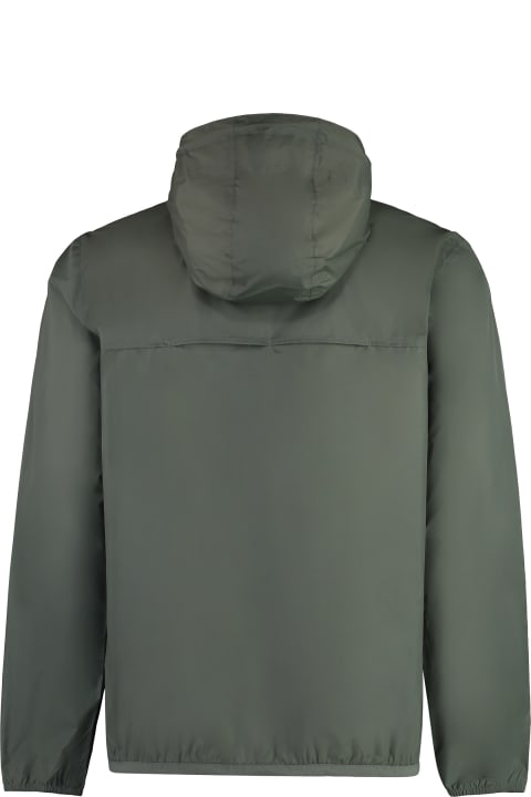 Coats & Jackets for Men K-Way Claude Hooded Nylon Jacket