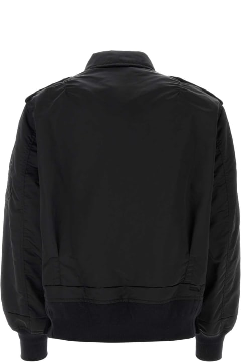 Sacai Coats & Jackets for Men Sacai Black Nylon Twill Blouson