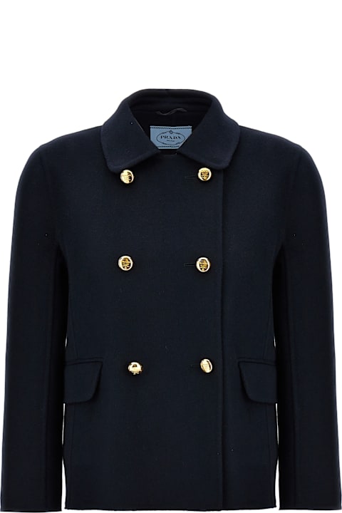 Prada Coats & Jackets for Women Prada Double-breasted Coat