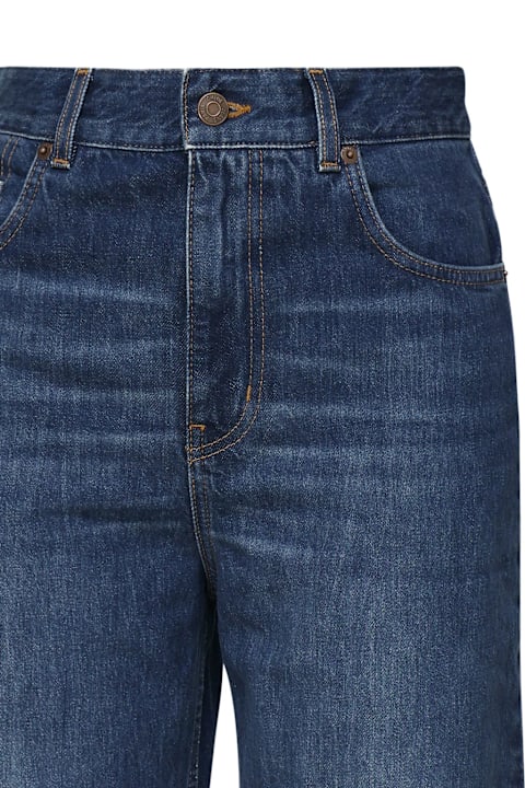 أدوات منزلية Chloé Wide Denim Raw Cut