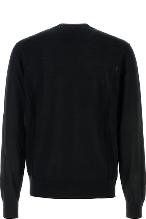 Dolce & Gabbana Sweaters for Men Dolce & Gabbana Black Cashmere Sweater