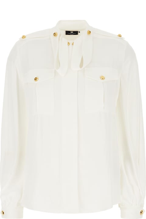 Elisabetta Franchi for Women Elisabetta Franchi White Viscose Blouse