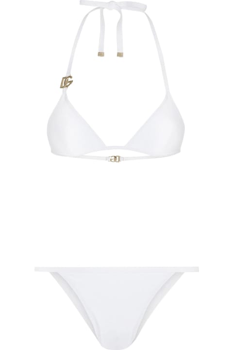 Dolce & Gabbana Clothing for Women Dolce & Gabbana Logo Bikini Swimsuit