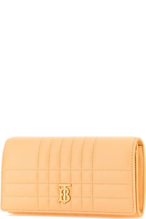 Accessories for Women Burberry Peach Leather Lola Wallet