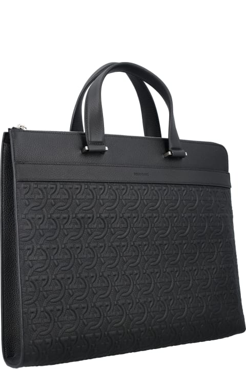 Luggage for Men Ferragamo Gancini Business Bag