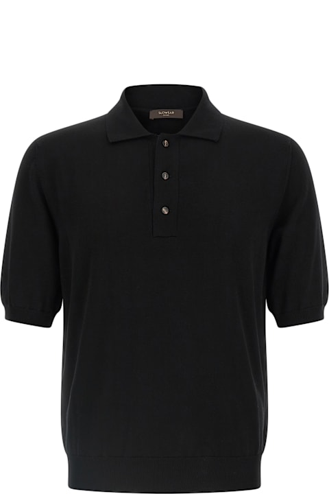 Homeware Zanone Cotton Knit Polo Shirt