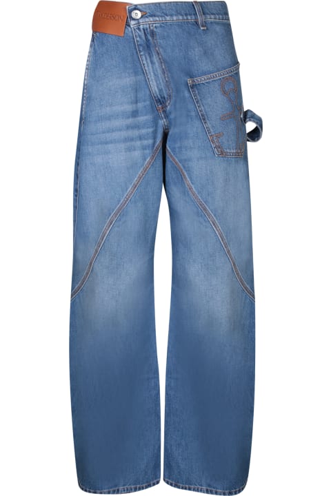 J.W. Anderson Jeans for Men J.W. Anderson 'twisted Workwear' Blue Cotton Jeans