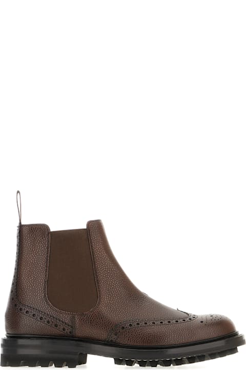 Church's Boots for Men Church's Brown Leather Entyre Ankle Boots
