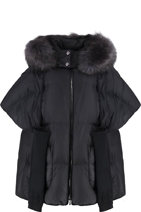 Homeware Moorer Elgine Fur Trimmed Hood Down Jacket