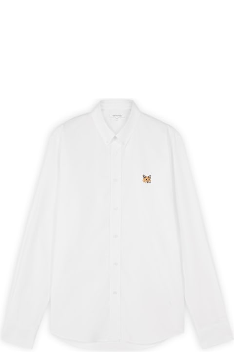 Maison Kitsuné قمصان لـ القسم الرجالي Maison Kitsuné Mini Fox Head Classic Bd Shirt