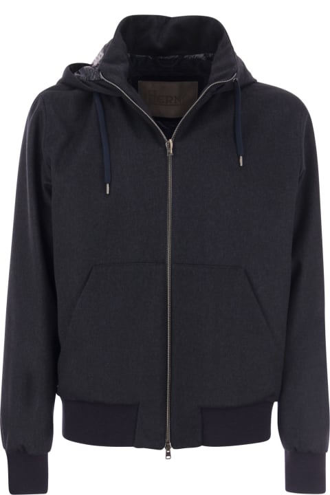 Herno for Men Herno Cashmere And Silk Hooded Jacket