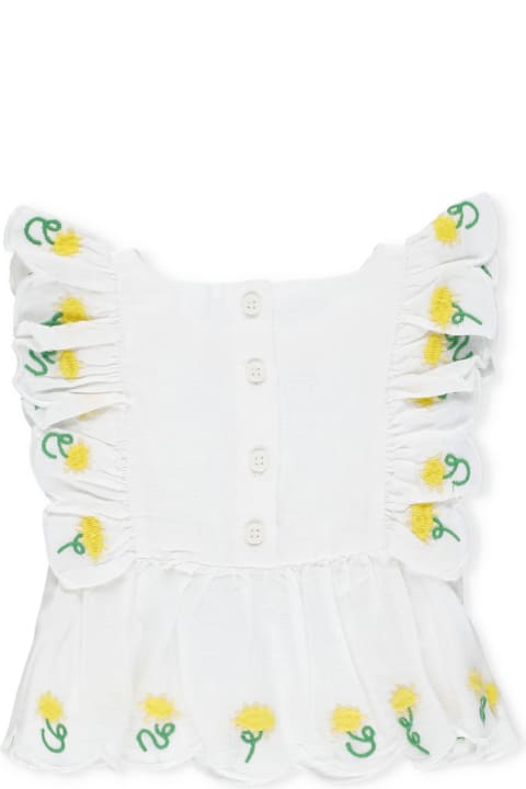 Stella McCartney Topwear for Baby Girls Stella McCartney Linen And Cotton Top