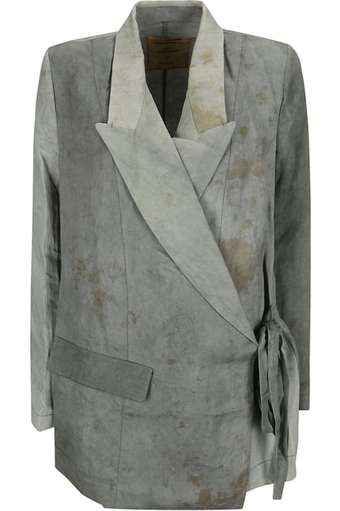 Uma Wang Coats & Jackets for Women Uma Wang Khloe Distressed Wrap-around Jacket
